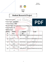 Student Research Project: Cover