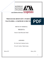 Obtención y purificación de niacinamida a partir de ácido nicotínico