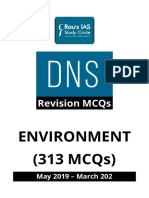 Environment, Ecology, Biodiversity MCQs From DNS (May2019-March2020) For Prelims 2020