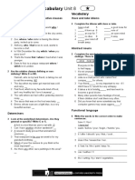 Grammar and Vocabulary Unit 8