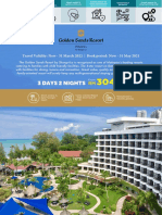 3d2n Golden Sands Resort. TRV Till 31Mar22.Book by 31may21