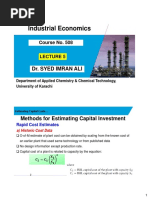 Industrial Economics: Dr. Syed Imran Ali