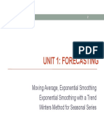 Unit1 - Forecasting