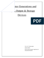 Computer Generations, Input, Output & Storage Devices