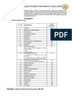 Lecturer (BS-18/ Regular) : Government College Women University Faisalabad