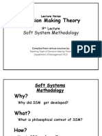 Decision Making Theory: Soft System Methodology
