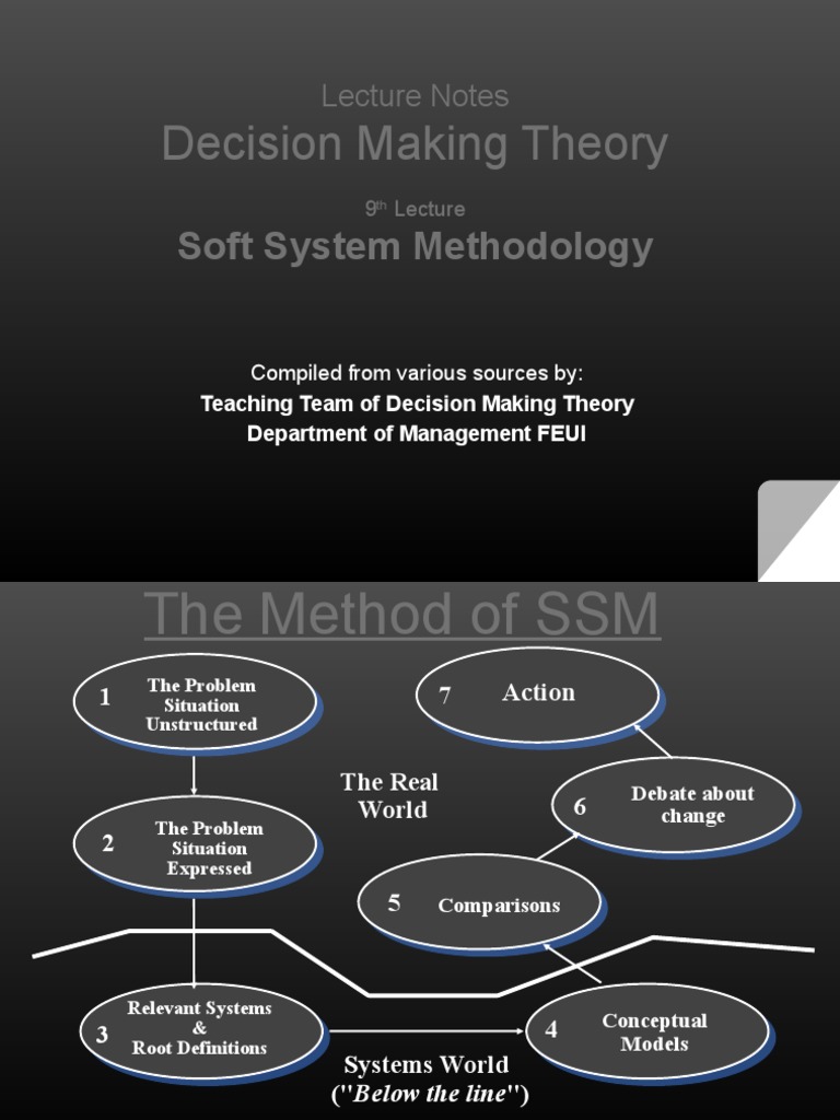 Understanding Soft Systems Methodology | PDF | System | Conceptual Model