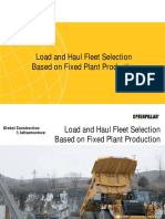 Fleet Selection Based On Target Production Caterpillar