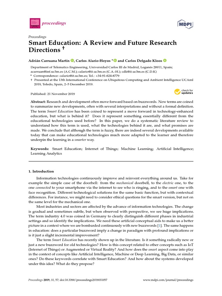 Smart Education: Trends and Insights | PDF | Internet Of Things ...