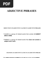 Adjective Phrase