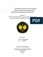 Pelaksanaan Peningkatan Hak Atas Tanah Dari Status Hak Guna Bangunan Dan Hak Pakai Menjadi Hak Milik Di Kabupaten Kudus