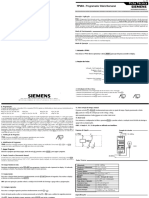 Manual Siemens Programador Horário Timer Digital Model 7PV03 Manual