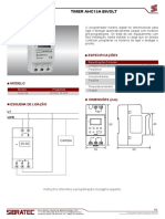 Programador Horário Timer Sibratec Digital Model AHC15A Manual