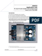 Dm00042610 Dualbtl Classd Audio Amplifier Demonstration Board Based On The Tda7498e Stmicroelectronics