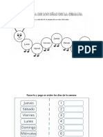 Colorea y arma los días de la semana