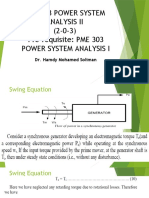 Pme403 Power System Analysis Ii (2-0-3) Pre-Requisite: PME 303 Power System Analysis I