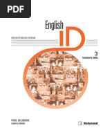 Libro Ingles ID 3 Profesores