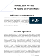 Agreement Terms and Conditions: Initials