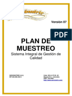 PLAN DE MUESTREO PGC-10 Ver. 07