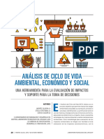 ANÁLISIS DE CICLO DE VIDA AMBIENTAL, ECONÓMICO Y SOCIAL