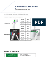 Importacion Aerea Termometros