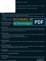 Dicionario de Terminologia Arquivistica