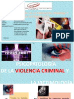 Psicopatología de La Violencia Criminal y La Victimología Diapositivas