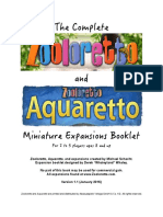 Zooloretto, Aquaretto, and Expansions Created by Michael Schacht