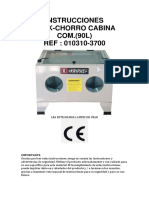 Instrucciones Equipo K-Chorro Cabina Compresion 90L, Kripxe