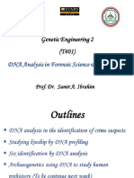 Genetic Engineering 2 (T401) : DNA Analysis in Forensic Science & Archaeology