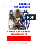 TR Events Mgt Services NC III