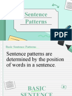 Lesson 6 Sentence Patterns