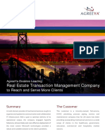 Case - Study AgreeYa Enables Leading Real Estate Transaction Management Company To Reach and Serve More Clients