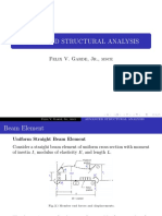 Advanced Structural Analysis: Felix V. Garde, JR., Msce