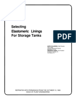 Guideline - Painting, Coating & Corrosion Protection - Selecting Elastomeric Linings for Storage Tanks