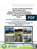 Agri-Fishery Arts (Agricultural Crops Production) Quarter4-Learning Activity Sheet (LAS) For Grade 10 Week 1