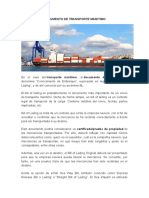 Documento de Transporte Maritimo