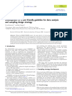 Development of A User Friendly Guideline For Data Analysis and Sampling Design Strategy