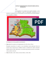 Tema #4 Geografía de Las Zonas y Regiones Del Estado Plurinacional de Bolivia