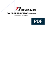 7EDUKASYON SA PAGPAPAKATAO Ikalawang Markaha1