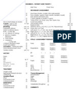 Patient Assessment Marking Sheet