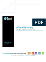 In-The-Wild Testing: White Paper