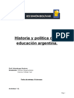 Historia y Política de La Educación Argentina - 1er - Charras - Herrera