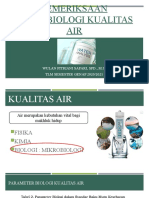 Pemeriksaan Mikrobiologi Kualitas Air