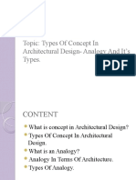 Topic: Types of Concept in Architectural Design-Analogy and It's Types