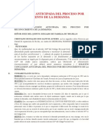 Conclusión Anticipada Del Proceso Por Reconocimiento de La Demanda