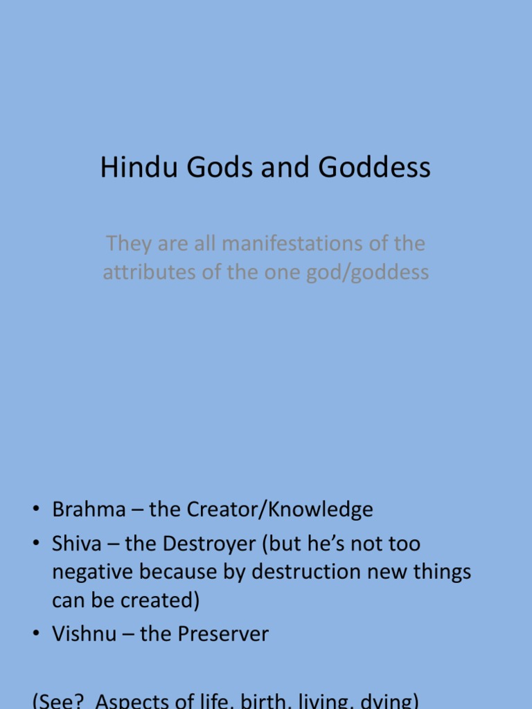 Hindu Gods and Goddess | PDF | Devi | Vishnu
