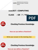 G7 Y8 20-21 T3 W3 L1 Theory Flowcharts