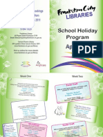 School Holiday Program - Library - Final - April 2011