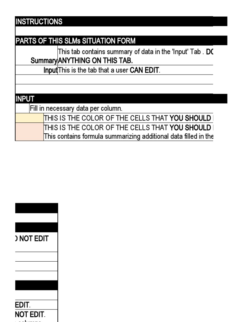 Instructions Parts of This Slms Situation Form | PDF | Learning | Science